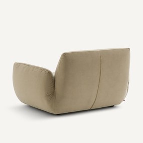 Fauteuil van stonewashed fluweel, SPOGANO