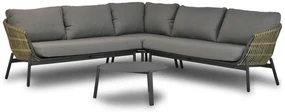 Hoek loungeset 5 personen Aluminium/wicker Taupe  Coco Nathan/Rimini