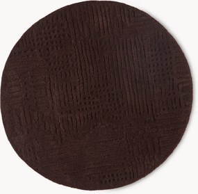 Rond wollen vloerkleed Merima, handgetuft