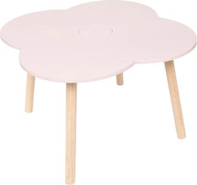Atmosphera Kids Tekentafel Sweet Flower diameter 51xH40 cm– Roze – MDF/Pijnhout