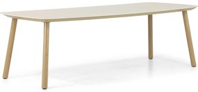 Dining Tuintafel rechthoekig 240 x 100 cm Aluminium Taupe Bloom