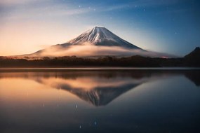 Foto Fuji Mountain Reflection with Morning sunrise, Jackyenjoyphotography, (40 x 26.7 cm)