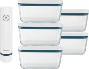 ZWILLING FRESH & SAVE Meal prep bundle, 6 pieces / M, glass, La-mer - FRESH & SAVE - ZWILLING