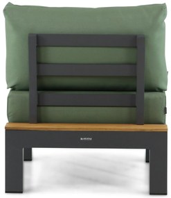 Loungeset 6 personen Aluminium/Teak Grijs Lifestyle Garden Furniture Vittoria