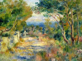 Kunstreproductie L'Estaque (1882), Pierre Auguste Renoir