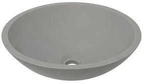 Mueller Mira wastafel solid surface rond 43x13cm betonlook