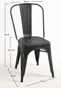 Pak 4 Torix Vintage Stoelen