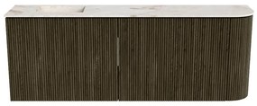 Mondiaz Joya DLux 110cm toiletmeubel ronding rechts shadow met wastafel faye links 1 kraangat frappe