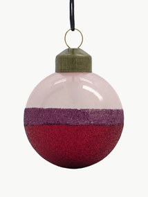 Kerstballen Stripe, 4 stuks