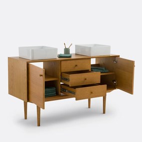 Vintage badkamermeubel L140 cm, Quilda