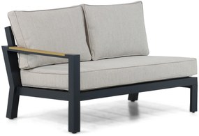 Hoek loungeset 5 personen Aluminium/Polywood (teakfinish) Grijs  Lifestyle Garden Furniture Bilbao