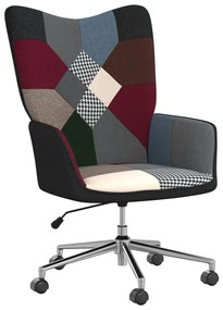 vidaXL Relaxstoel patchwork stof