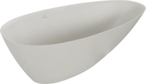 Mexen Milano vrijstaande badkuip van conglomeraten 150 x 82 cm, beton mat - 57301508561