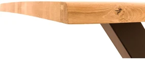 Goossens Eettafel Blade, Boomstamblad 260 x 100 cm 5 cm dik