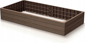 Verhoogde Tuinbak voor Groenten en Bloemen - 149 x 75 x 25 cm - Antraciet