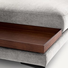 Voetensteun met dienblad, polyestermix, MODERNISTE, ontwerp Emmanuel Gallina