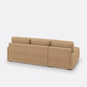 Hoekbank-bed in fluweel, Bultex Marta