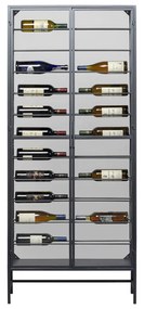 Kare Design Suri Porto Glazen Wijnkast Vitrine - 75x20x180cm.