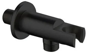 Saniclear Nero inbouw regendouche mat zwart met plafond arm, 30cm hoofddouche en 3 standen handdouche