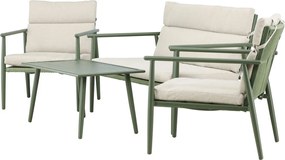 The Outsider Stoel-bank-tafel-loungeset-mees-groen/beige-the-outsider