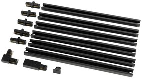 Modern railsysteem zwart 1-fase 300cm - Iconic Modern Binnenverlichting Lamp