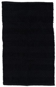 HEMA Badmat 50x80 Strepen Zwart (zwart)