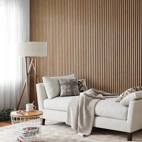 AKU Paneel Akoestisch Vilt Natuurlijk Eiken 260x60x2,1cm - 270 cm x 60 cm x 2.1 cm | 10 kg | Paneli akoestische wandpanelen - AKU Wandpanelen