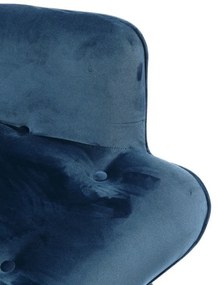 Kare Design Vicky Velvet Oorfauteuil Fluweel Blauw