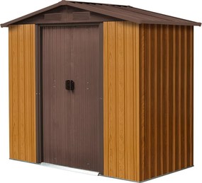 Metalen gereedschapshuisje Helsinki 1,9x1,1 m Store Boss brons