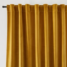 Fluwelen gordijn afgewerkt met verdekte lussen, Velvet