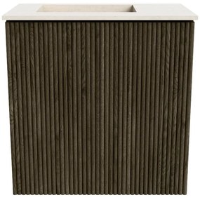 Mondiaz Joya DLux 40cm toiletmeubel shadow met wastafel faye links zonder kraangat meli
