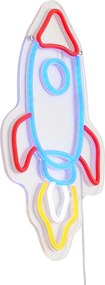 Neon wandlamp multicolor incl. LED - Rocket
