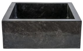 Sanigoods Alina waskom gepolijst 40x40x15cm zwart