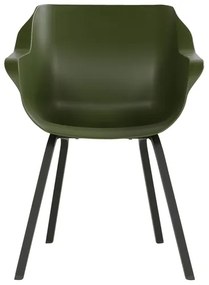 Set van 4 - Hartman Sophie Element dining armstoel - moss groen