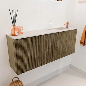 Mondiaz Joya DLux 100cm toiletmeubel dusk met wastafel faye rechts 1 kraangat meli