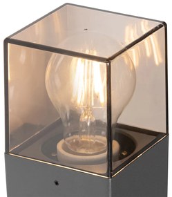 Smart Moderne buiten wandlamp met dimmer antraciet IP44 incl. Wifi P45 - Denmark Modern E27 IP44 Buitenverlichting