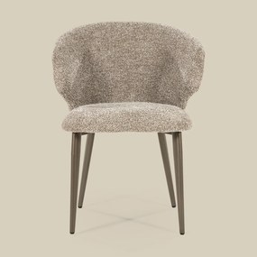 Eleonora Mateo Bruin Potige Eetstoel Taupe