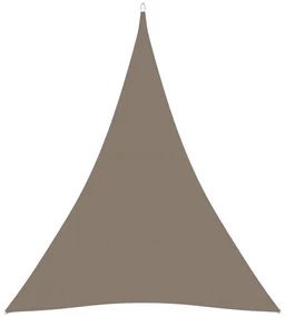 vidaXL Zonnescherm driehoekig 5x7x7 m oxford stof taupe