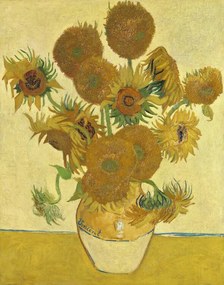 Vincent van Gogh - Kunstreproductie Zonnebloemen, (30 x 40 cm)