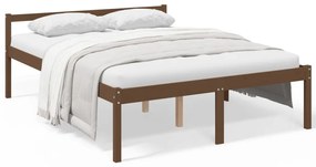 vidaXL Bedframe massief grenenhout honingbruin 160x200 cm