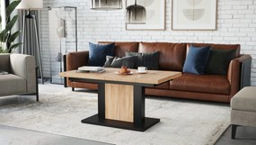 ORION gouden eiken / zwart, salontafel