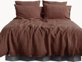 Linnen dekbedovertrekset Chocolate, 2-delig