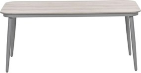 Garden Impressions Lagan lounge dining tafel 160x90 cm - taupe-light teak vironwood