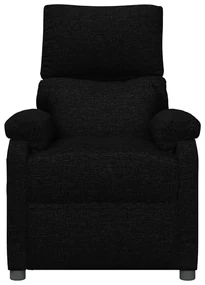 vidaXL Fauteuil verstelbaar stof zwart