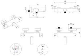 Mueller Meta thermostatische badkraan met cooltouch chroom