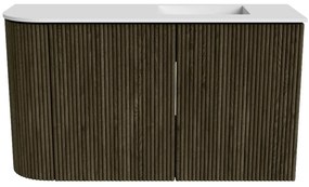 Mondiaz Joya 70cm toiletmeubel ronding links shadow met wastafel faye rechts zonder kraangat talc