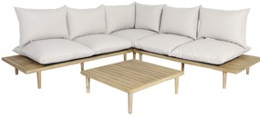 The Outsider Hoek Loungeset - Phoenix - Acaciahout - Off White - The Outsider