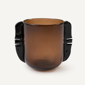 Handgeblazen glazen vaas, H22 cm, Limno