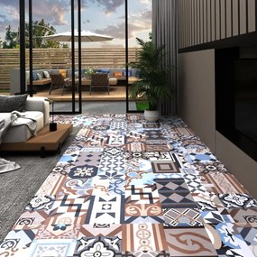 vidaXL Vloerplanken zelfklevend 5,11 m² PVC monochroom patroon
