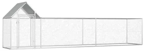 vidaXL Kippenren 5x1x1,5 m gegalvaniseerd staal